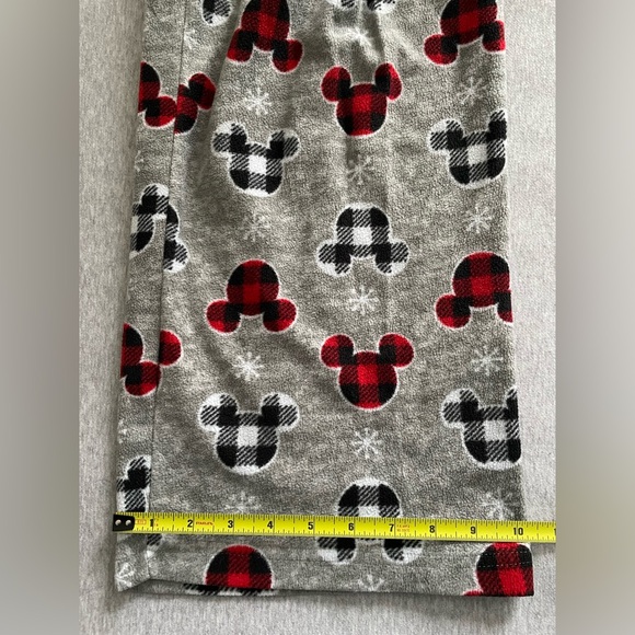 Disney Mickey Mouse Size XL Women’s Gray & Red Fleece Pajama Pants Sleepwear - Picture 4 of 8